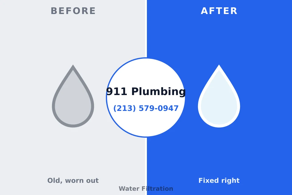 Before and after: plumbing company Tres Arroyos, NM